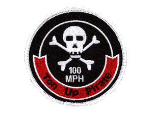 Ton Up Pirate patch 3 inch